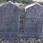 headstones for Miles, father and mother