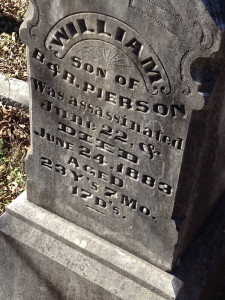 headstone for pierson